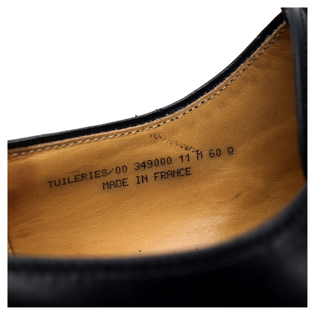 &#39;Tuileries&#39; Black Leather Double Monk Strap UK 11