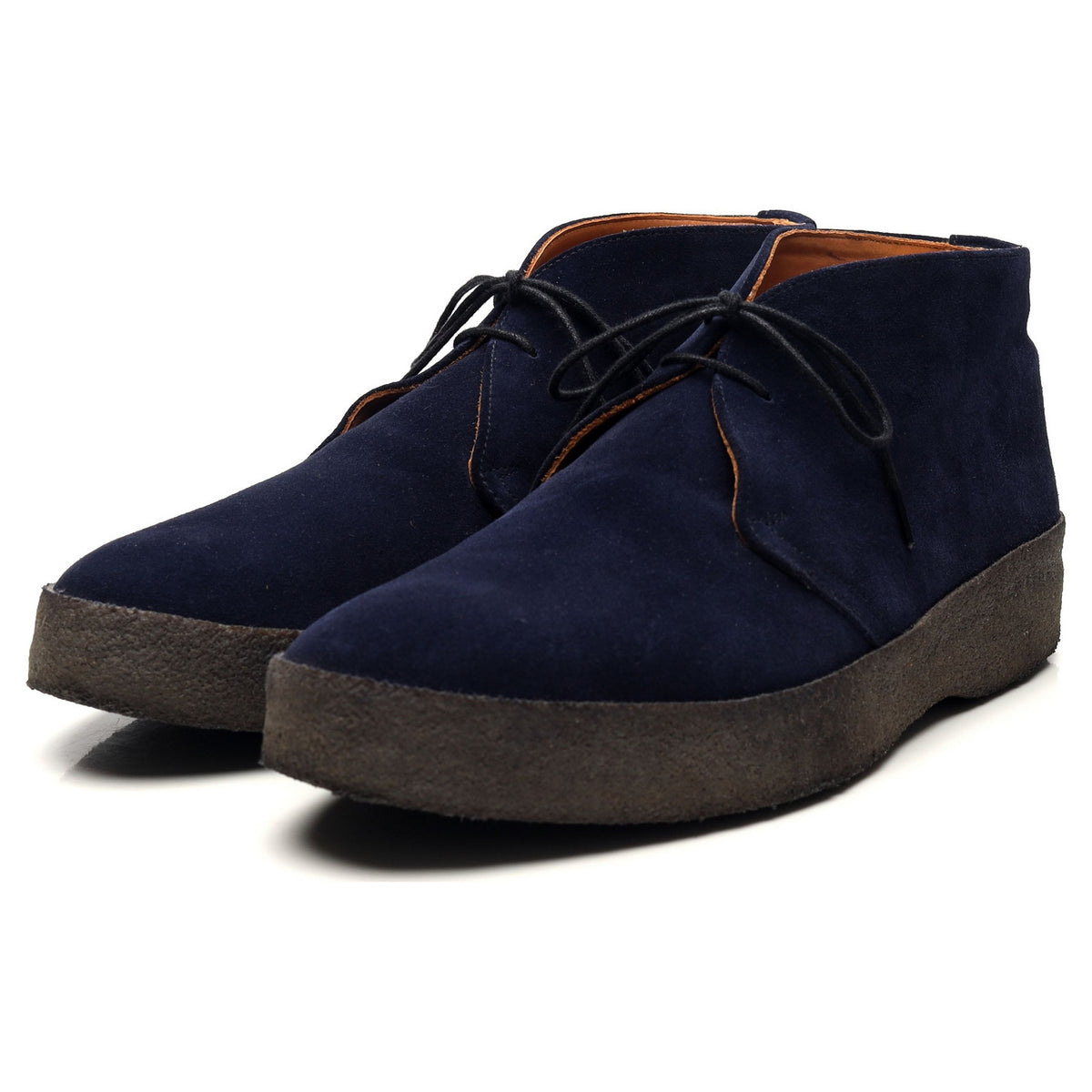 &#39;Joel&#39; Navy Blue Suede Chukka Boots UK 9 F