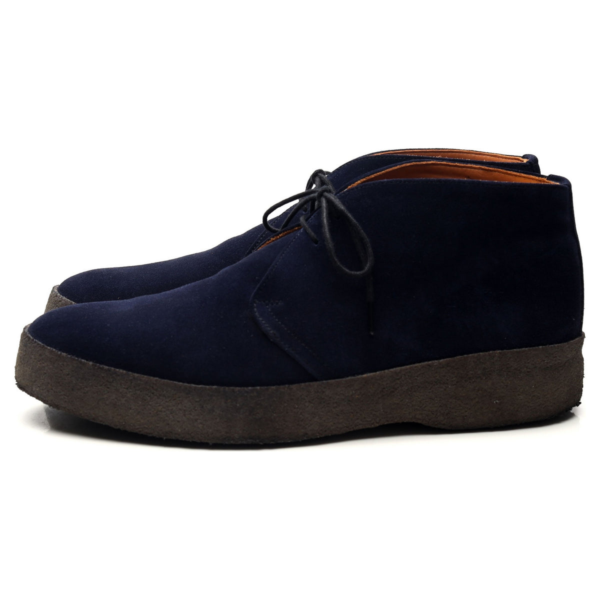 &#39;Joel&#39; Navy Blue Suede Chukka Boots UK 9 F