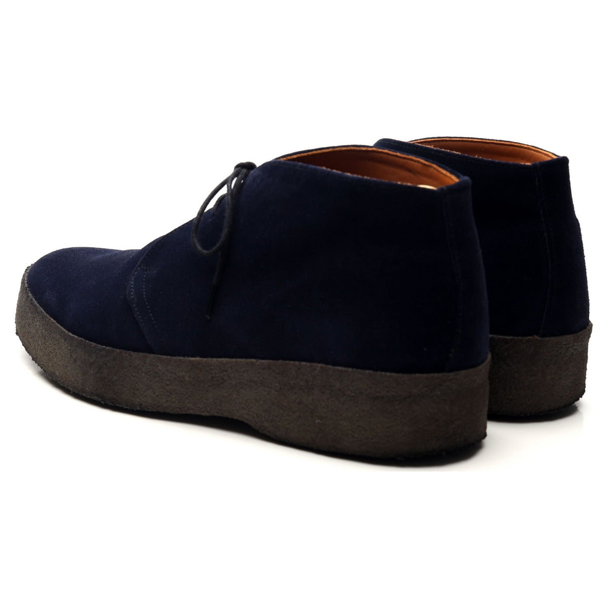 &#39;Joel&#39; Navy Blue Suede Chukka Boots UK 9 F