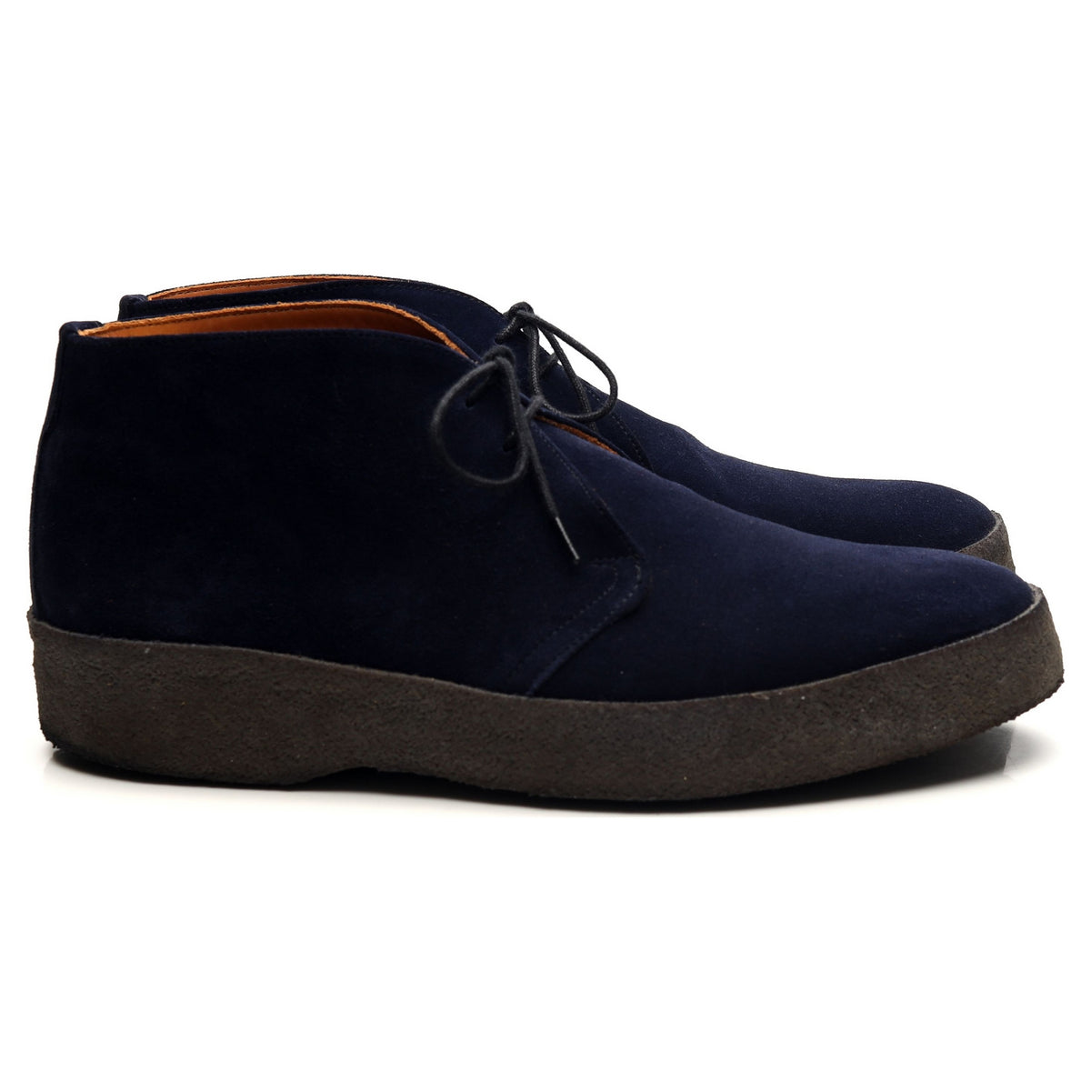 &#39;Joel&#39; Navy Blue Suede Chukka Boots UK 9 F