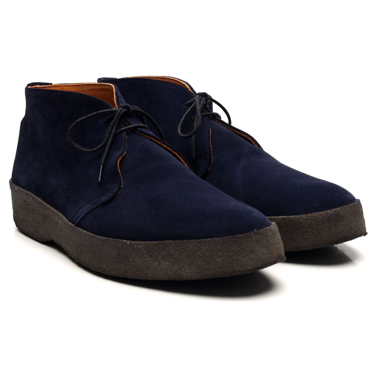 &#39;Joel&#39; Navy Blue Suede Chukka Boots UK 9 F