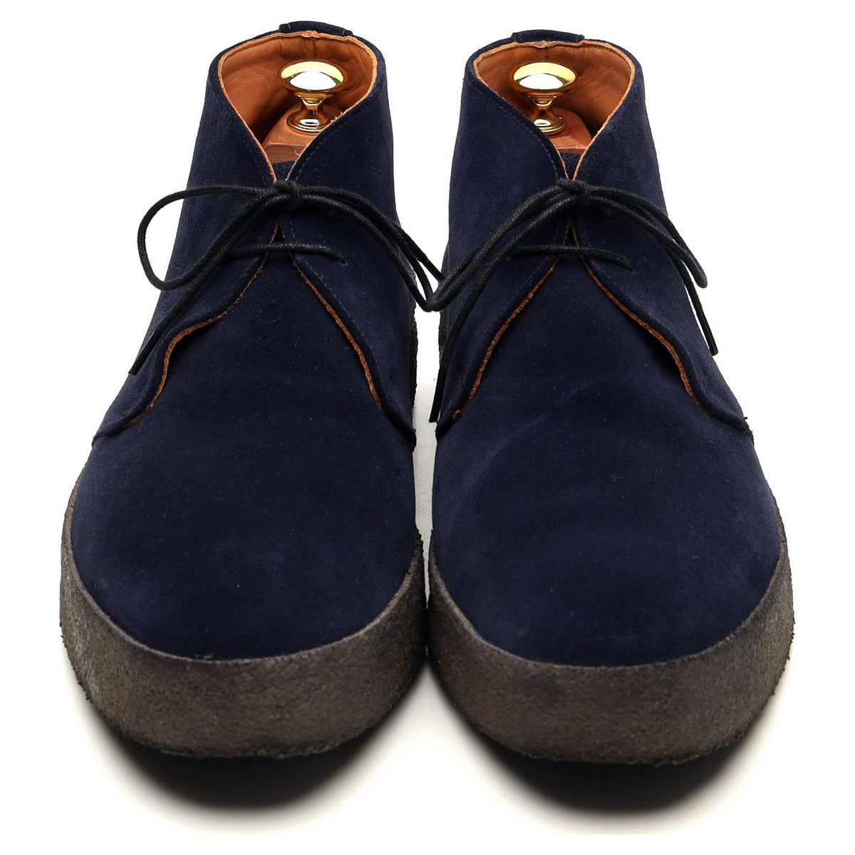 &#39;Joel&#39; Navy Blue Suede Chukka Boots UK 9 F