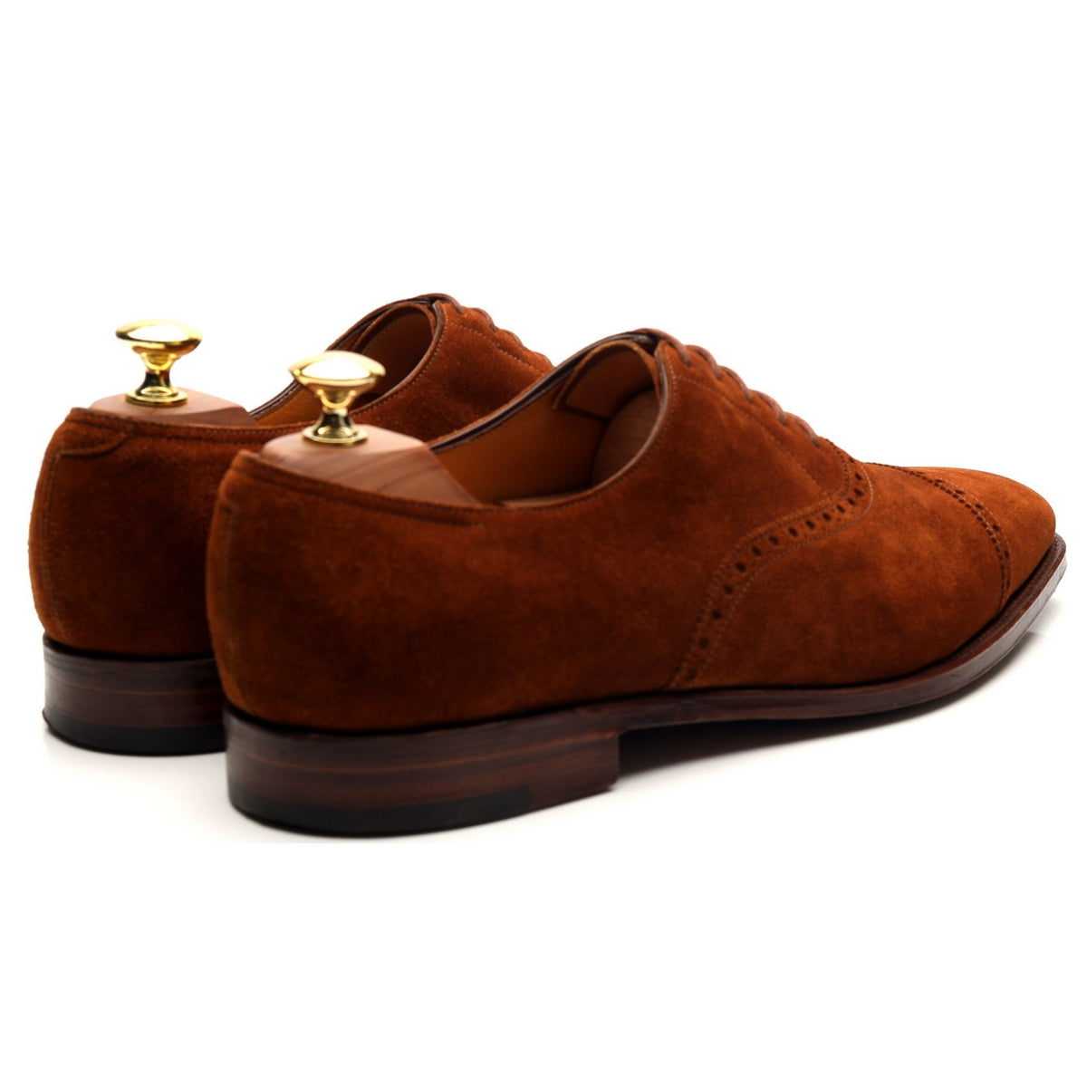 &#39;Avon&#39; Tan Brown Suede Oxford UK 9 E