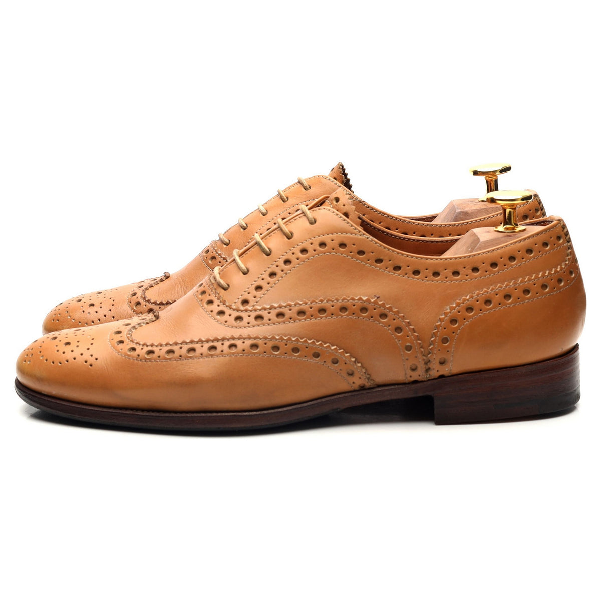 Women&#39;s &#39;Burwood&#39; Tan Brown Leather Oxford Brogues UK 5 EU 38