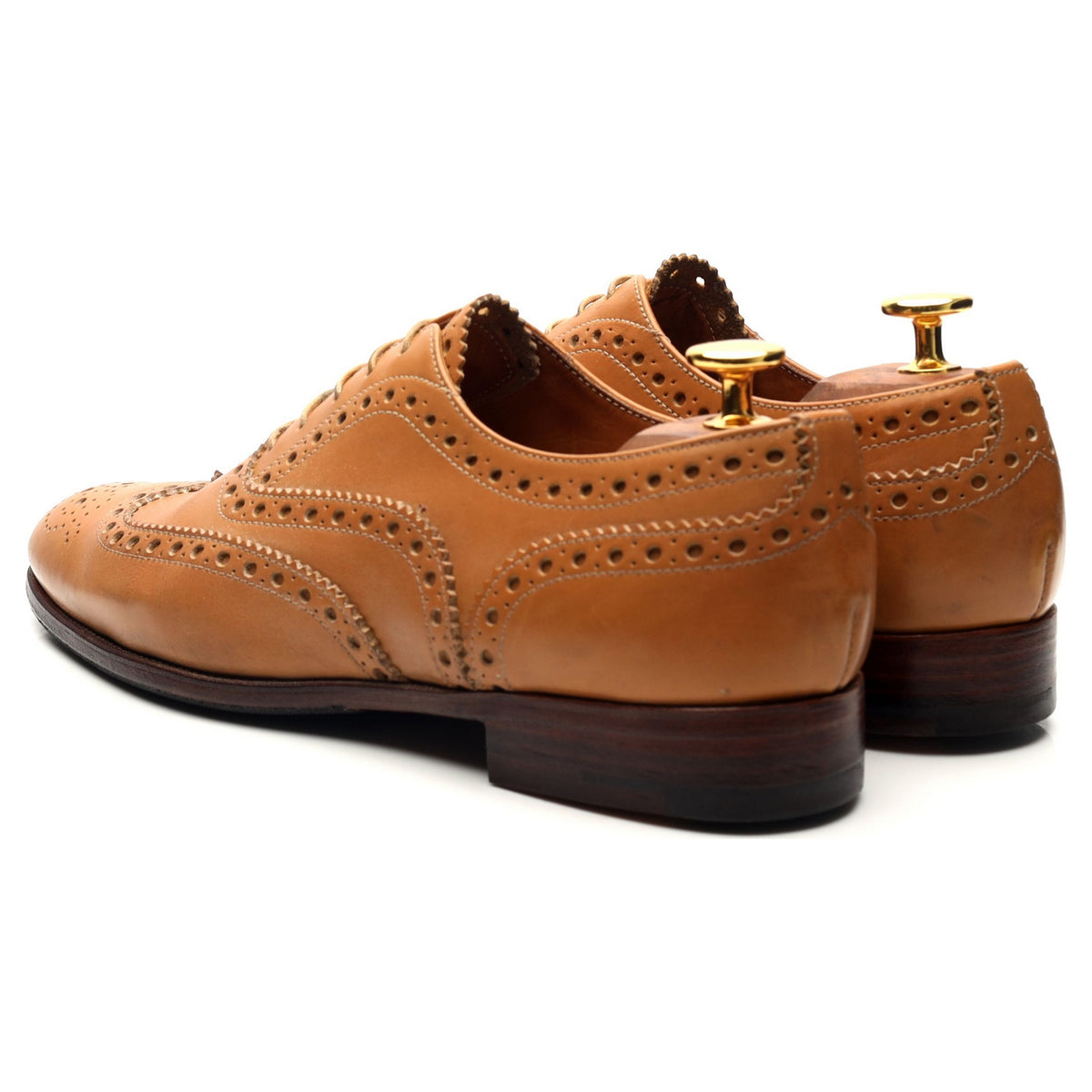 Women&#39;s &#39;Burwood&#39; Tan Brown Leather Oxford Brogues UK 5 EU 38