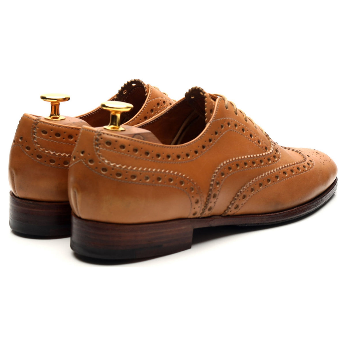 Women&#39;s &#39;Burwood&#39; Tan Brown Leather Oxford Brogues UK 5 EU 38