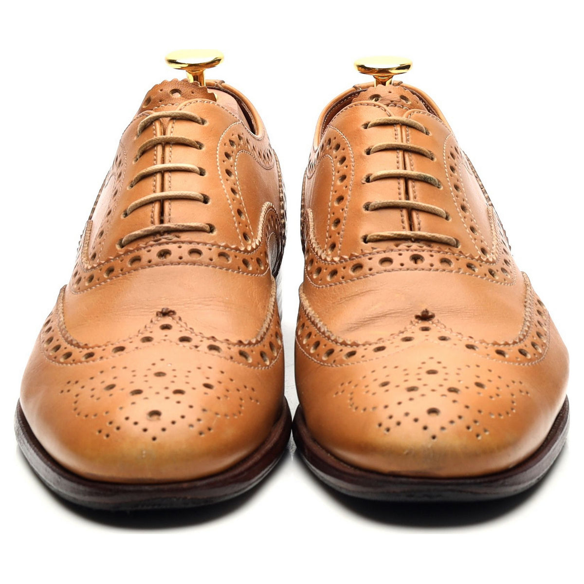 Women&#39;s &#39;Burwood&#39; Tan Brown Leather Oxford Brogues UK 5 EU 38