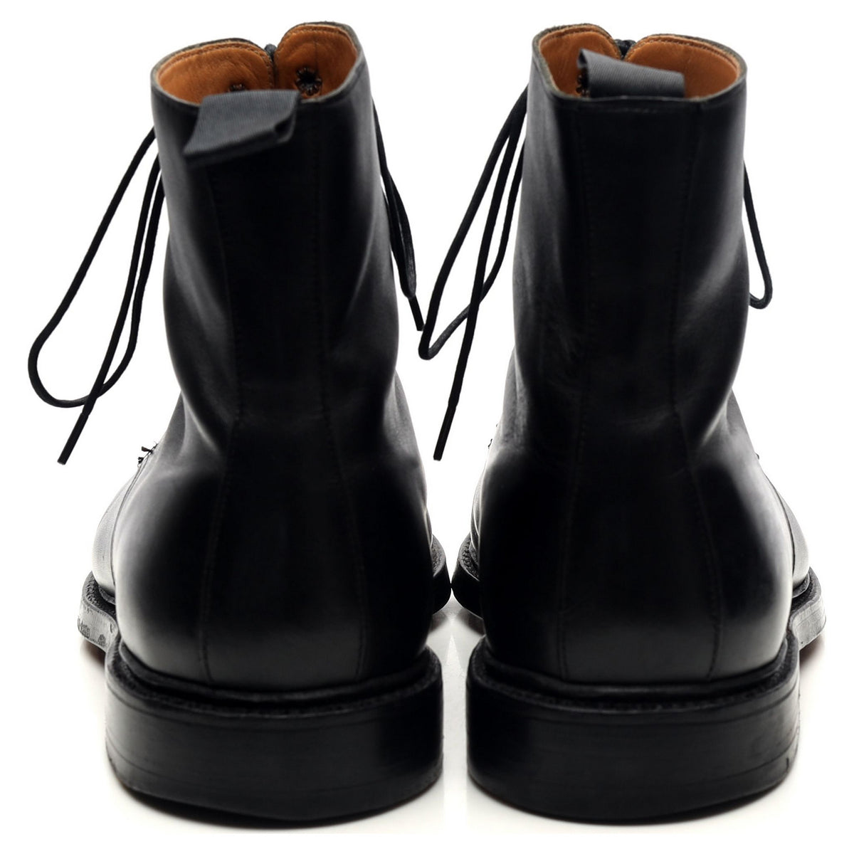 &#39;Harlech&#39; Black Leather Boots UK 9 G