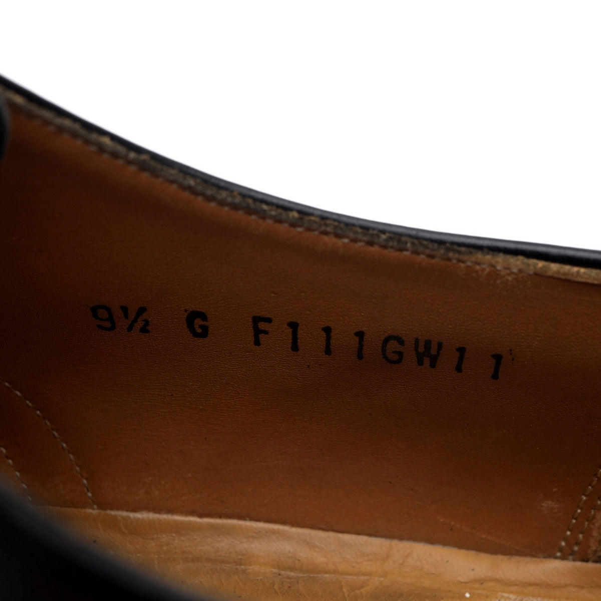 &#39;Glasgow&#39; Black Leather Oxford Brogues UK 9.5 G