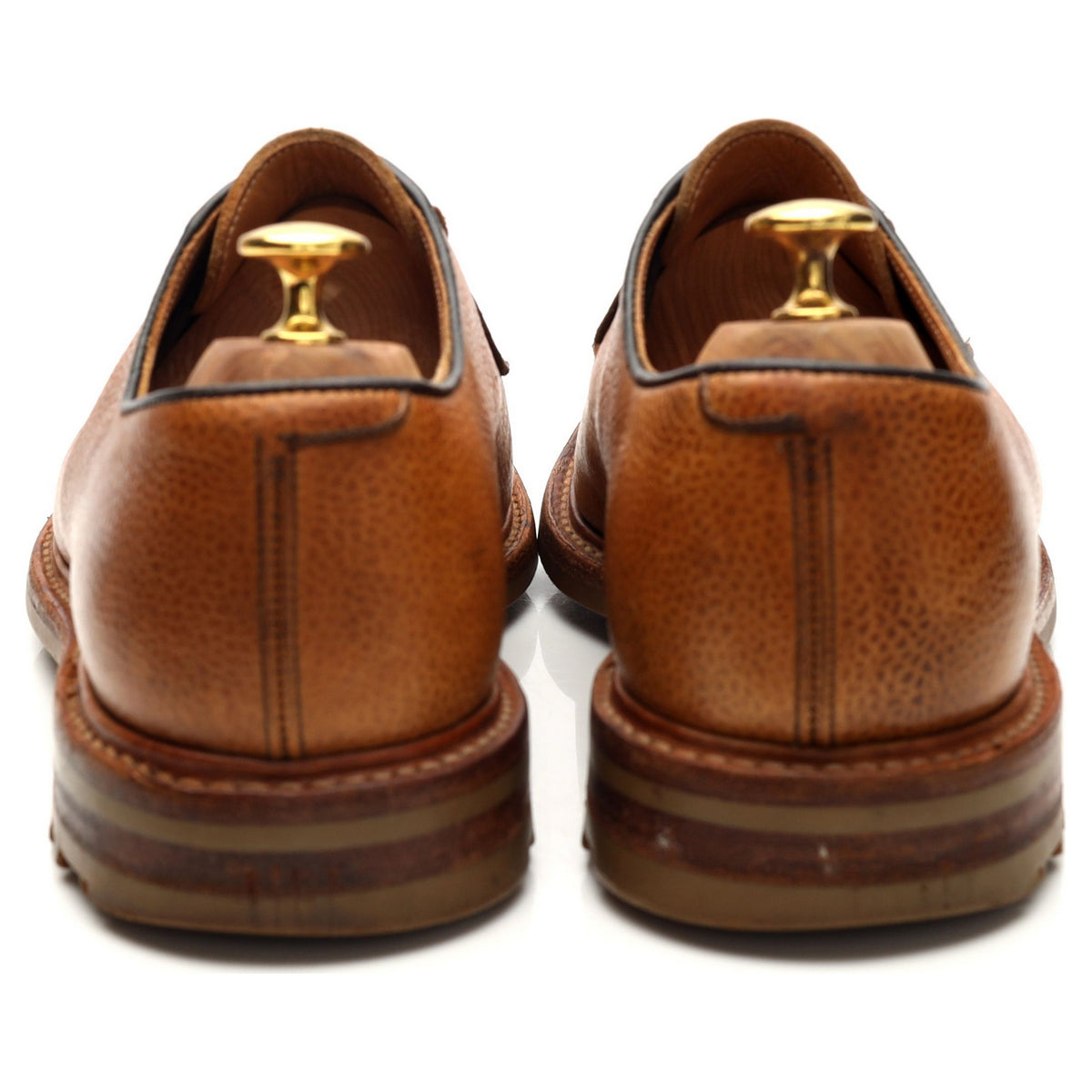 Herring &#39;Fursdon&#39; Tan Brown Grain Leather Derby UK 9 F