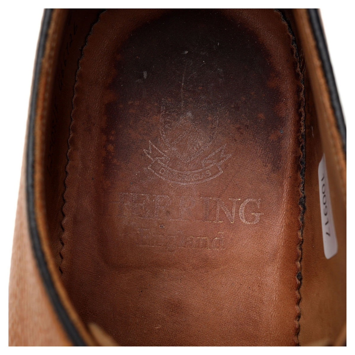 Herring &#39;Fursdon&#39; Tan Brown Grain Leather Derby UK 9 F