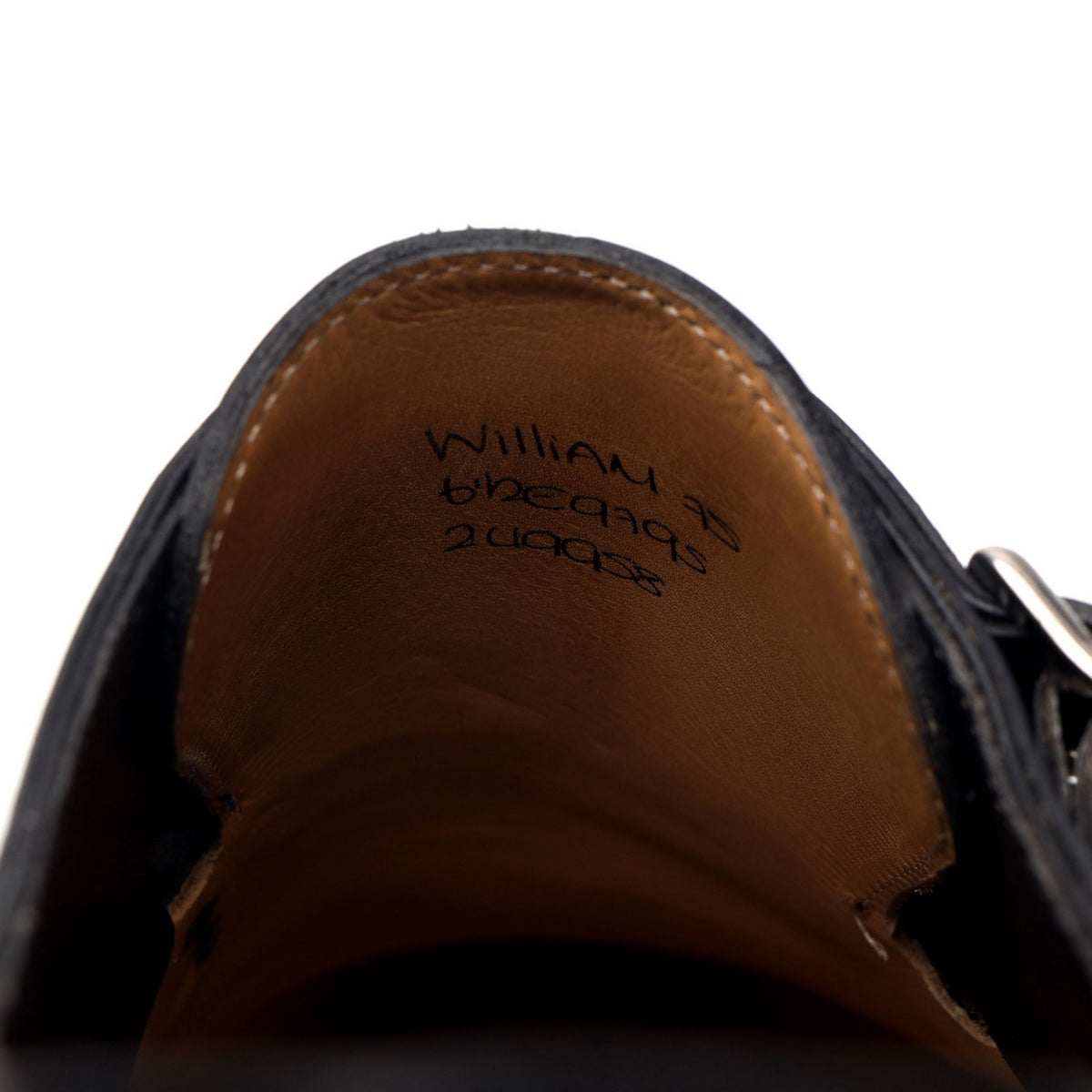 Saint Crépin 2021 &#39;William 75&#39; Black Leather Double Monk Strap UK 6.5 E