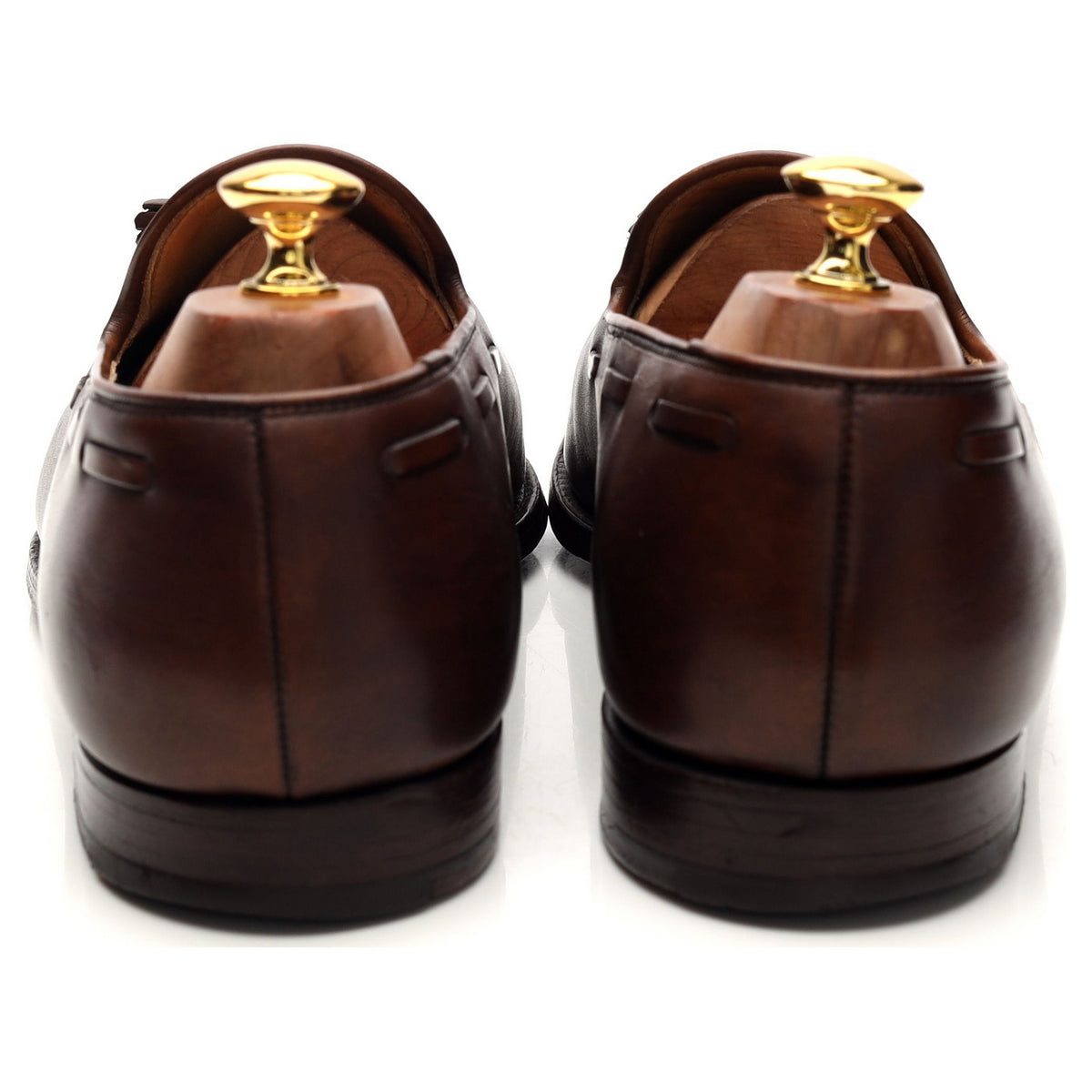 &#39;Cavendish 2&#39; Dark Brown Leather Tassel Loafers UK 9.5 E