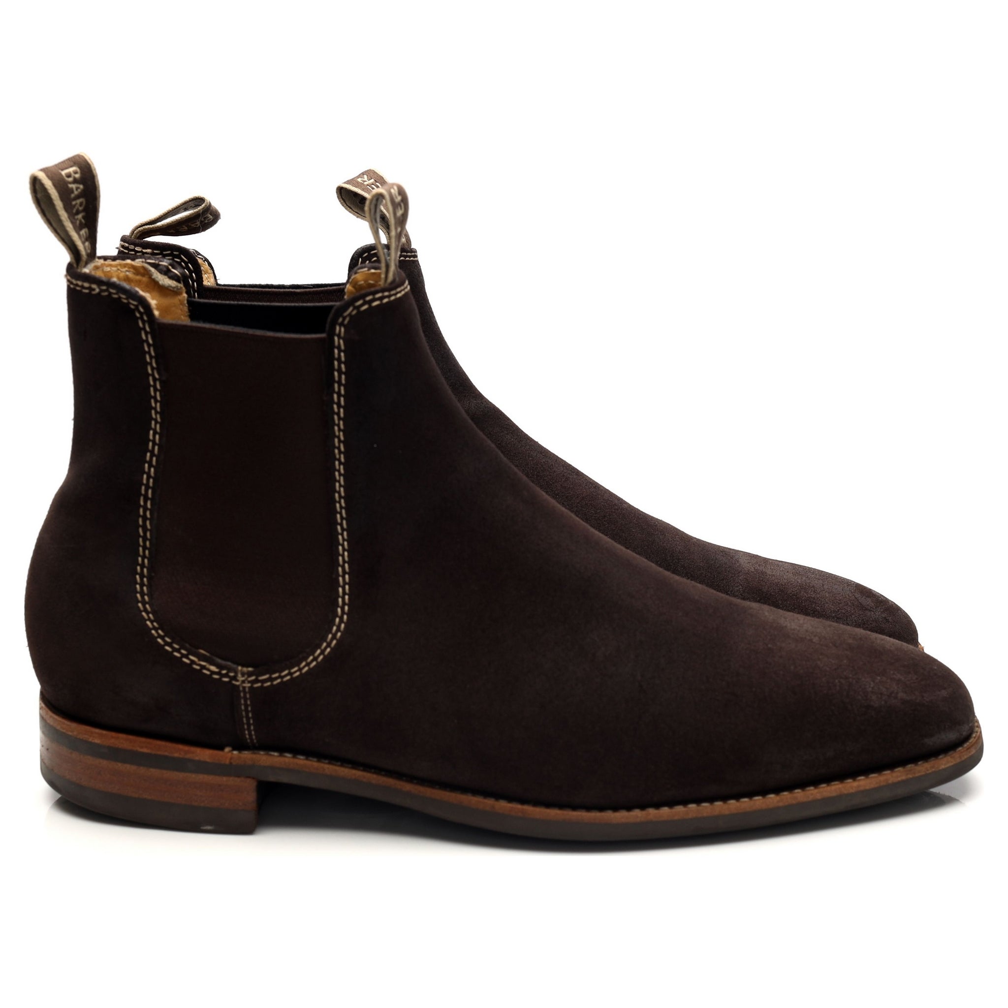 Mansfield' Brown Suede Chelsea Boots UK F Abbot's Shoes
