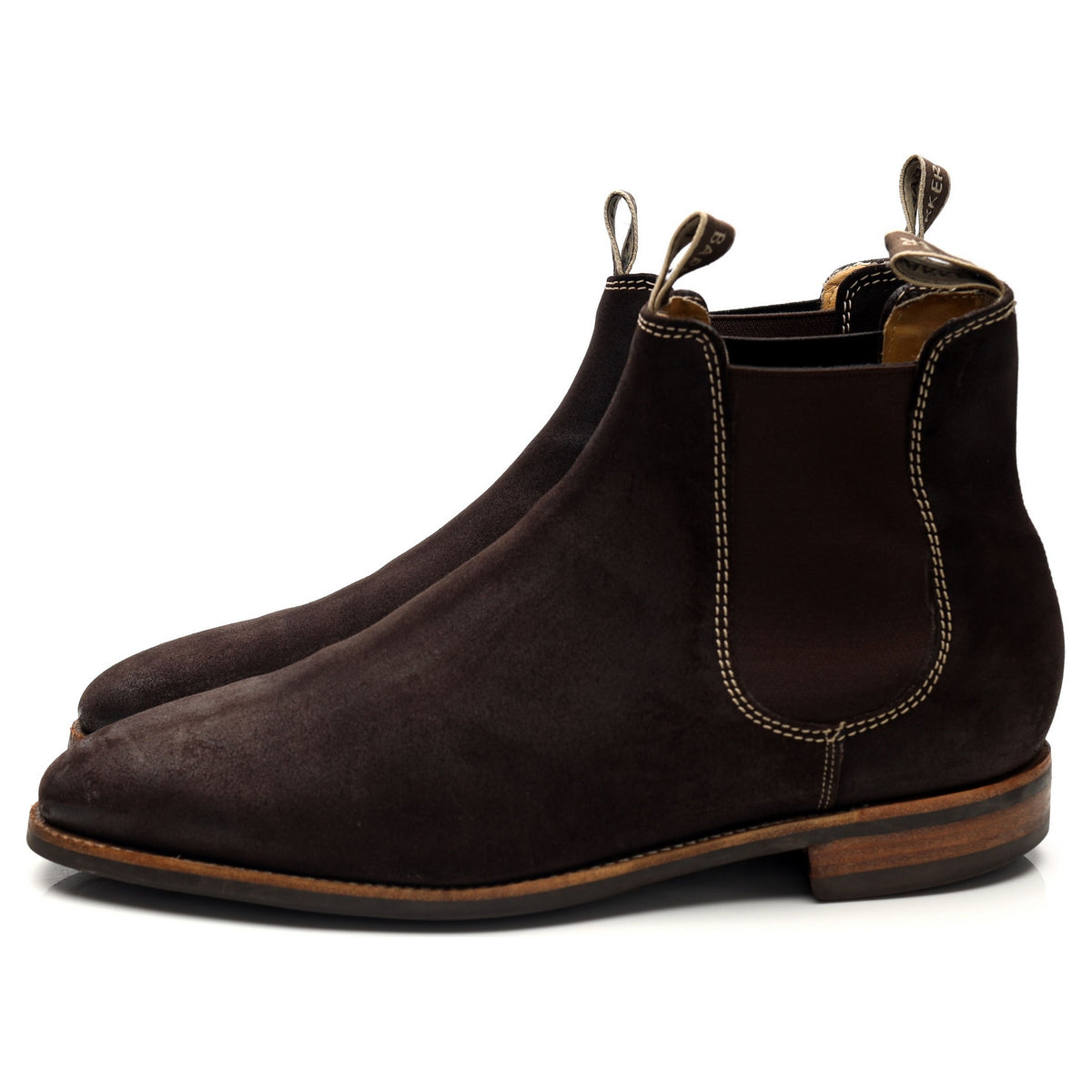 &#39;Mansfield&#39; Brown Suede Chelsea Boots UK 8.5 F