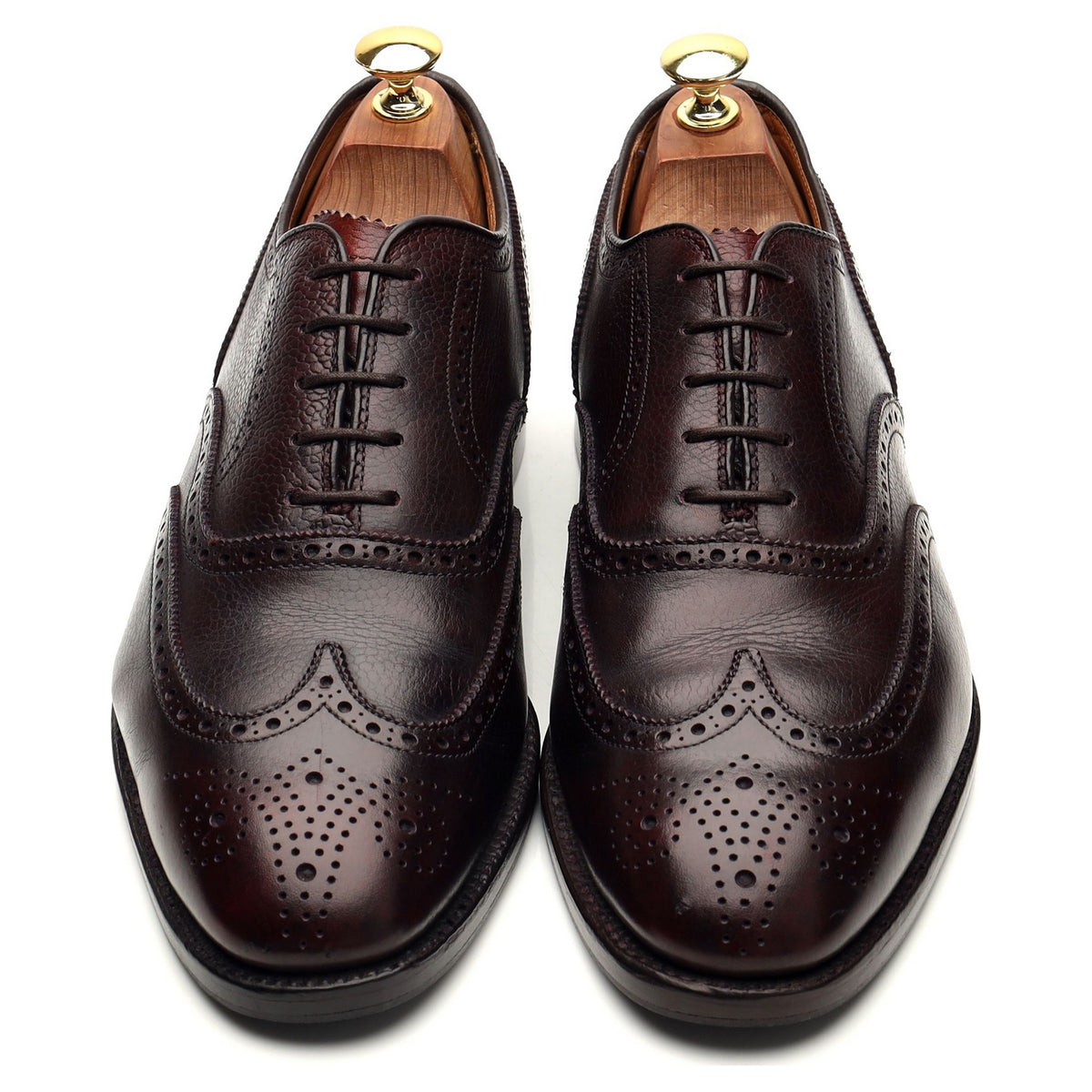 &#39;9704C&#39; Brown Grain Leather Oxford Brogues UK 8 US 9 D
