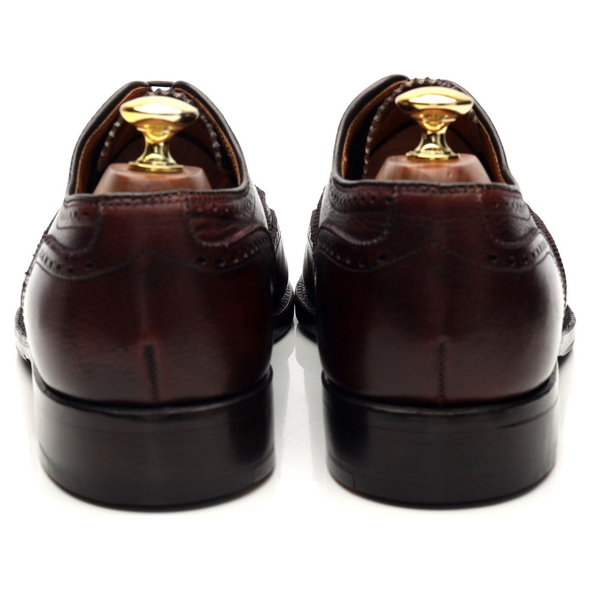 &#39;9704C&#39; Brown Grain Leather Oxford Brogues UK 8 US 9 D