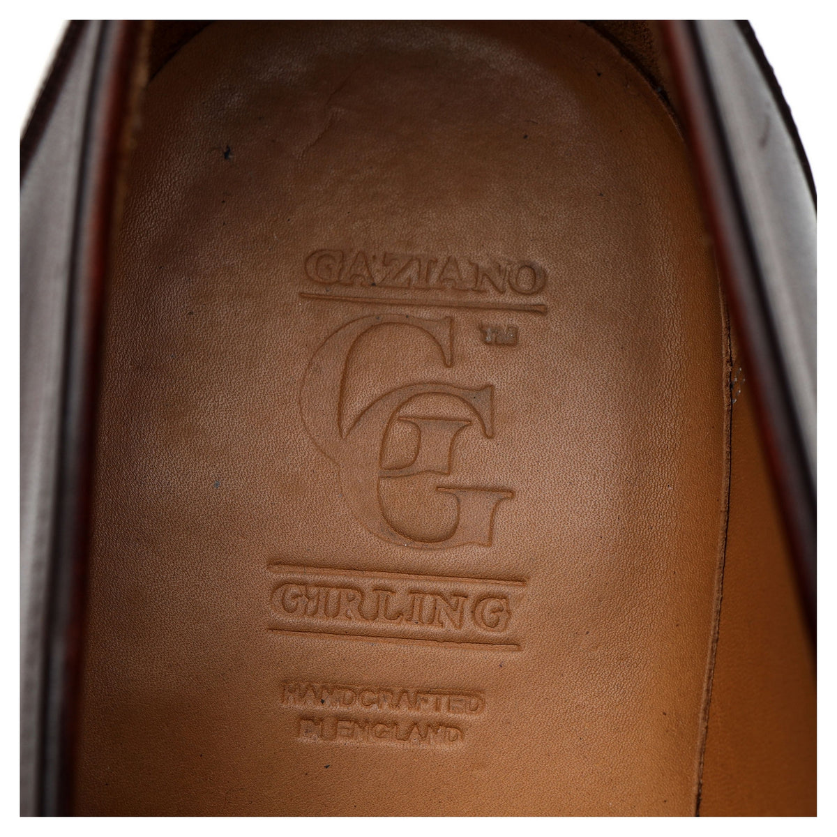 &#39;Toulouse&#39; Brown Patina Leather Loafers UK 8 E