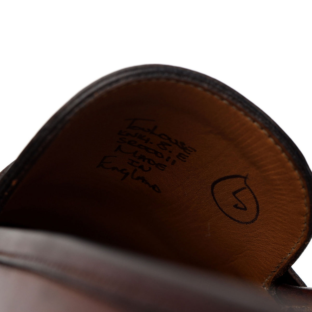 &#39;Toulouse&#39; Brown Patina Leather Loafers UK 8 E