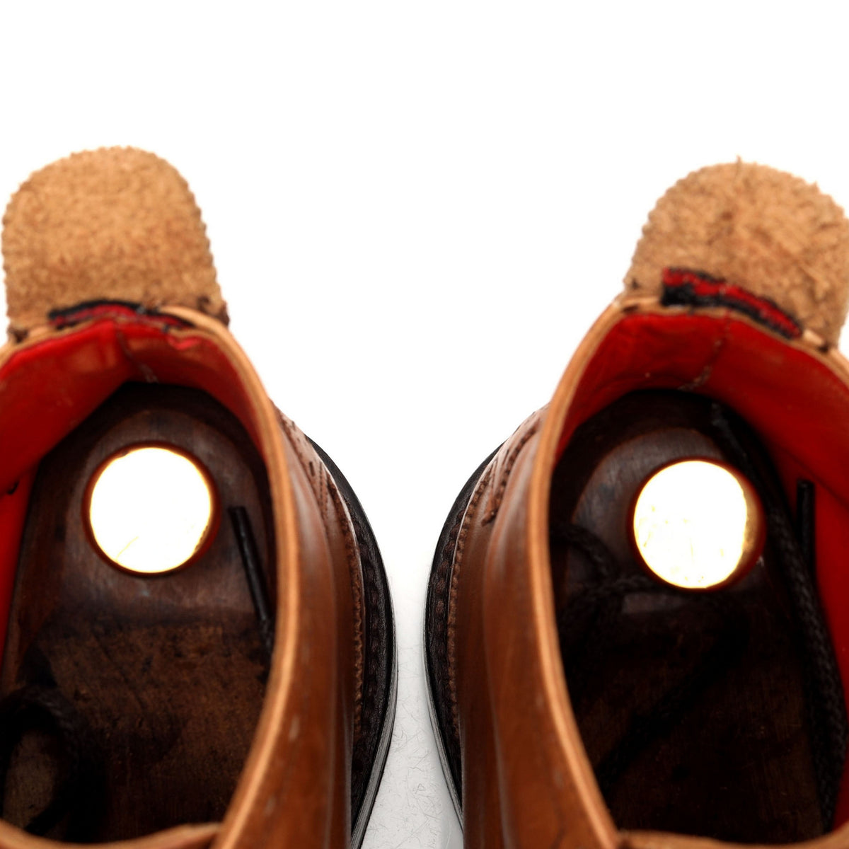 Cheaney &#39;Hannibal&#39; Tan Brown Leather Brogue Boots UK 8