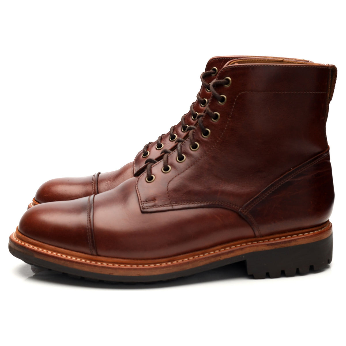 &#39;Joseph&#39; Brown Leather Boots UK 8 G