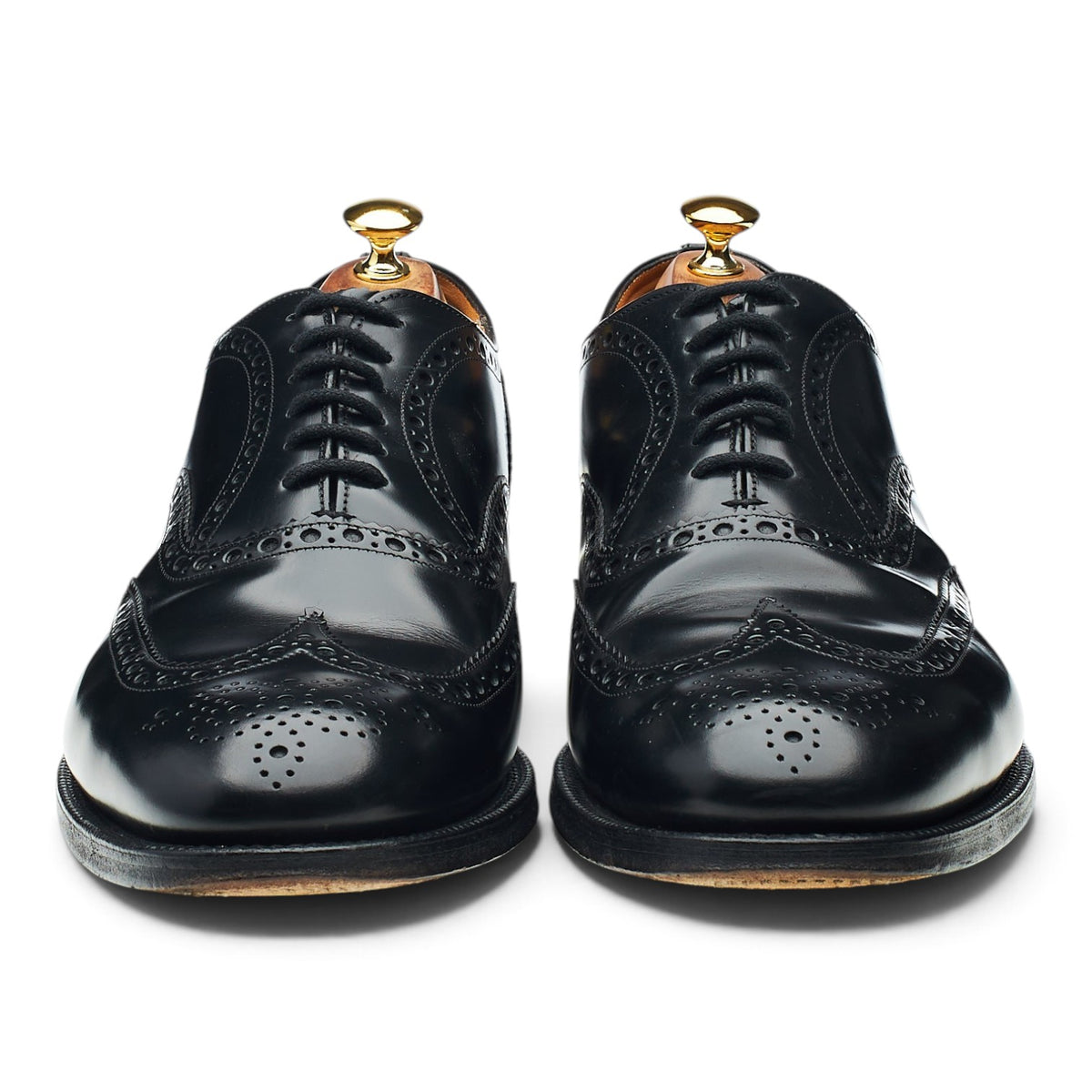 'Burwood' Black Leather Oxford Brogues UK 11.5 G