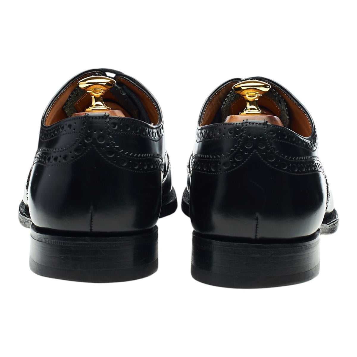 'Burwood' Black Leather Oxford Brogues UK 11.5 G