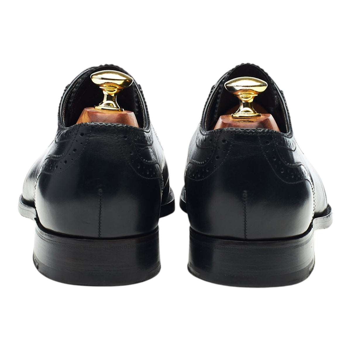 Black Leather Oxford Brogues UK 7 G