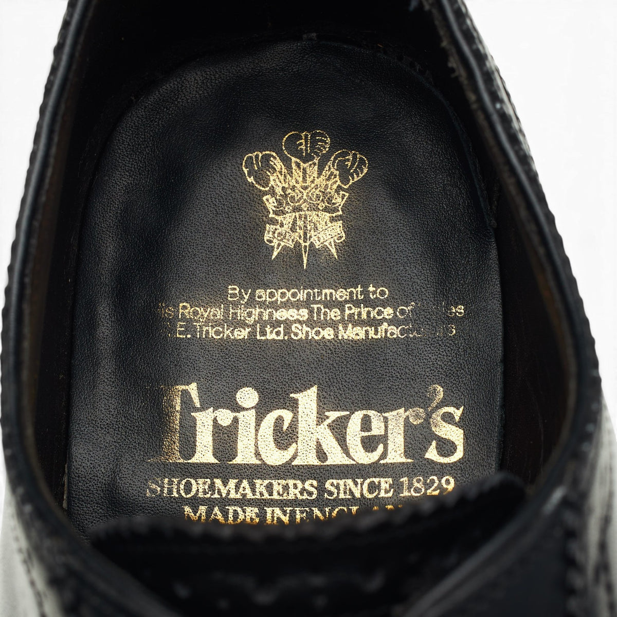 Black Leather Oxford Brogues UK 7 G