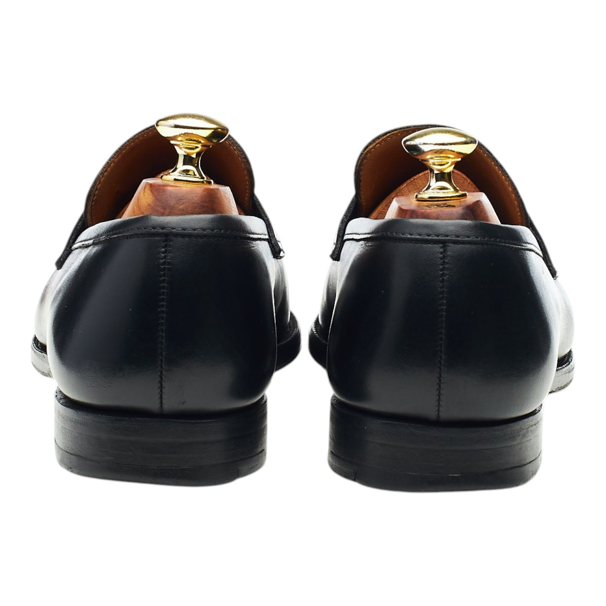 'Bramwell' Black Leather Loafers UK 7 E
