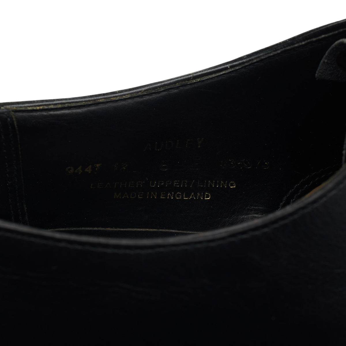 'Audley' Black Leather Oxford UK 8 E