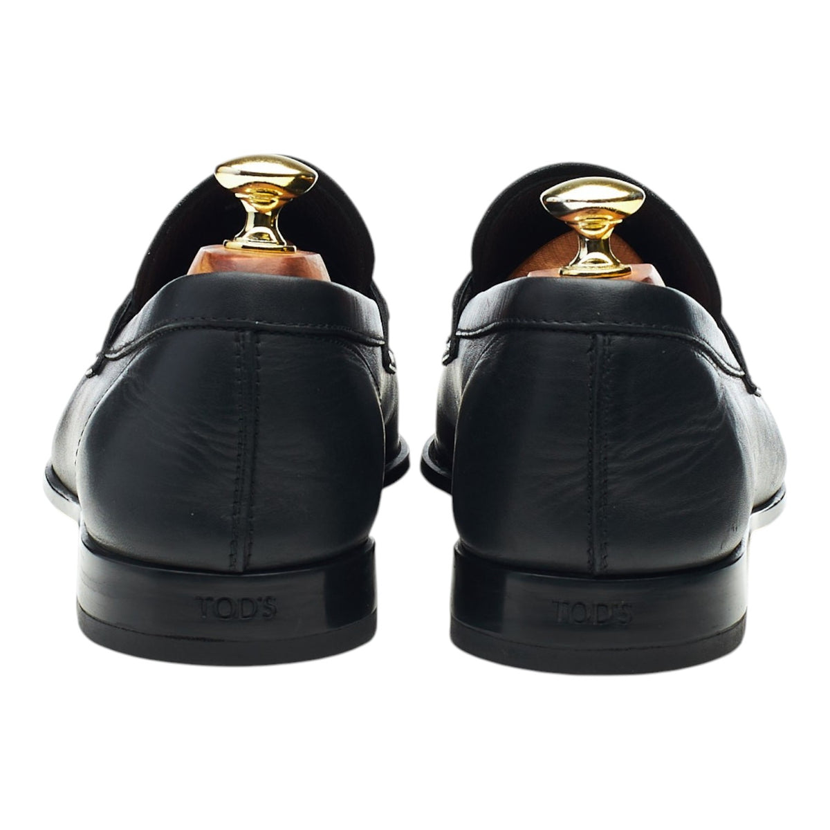 Black Leather Loafers UK 7