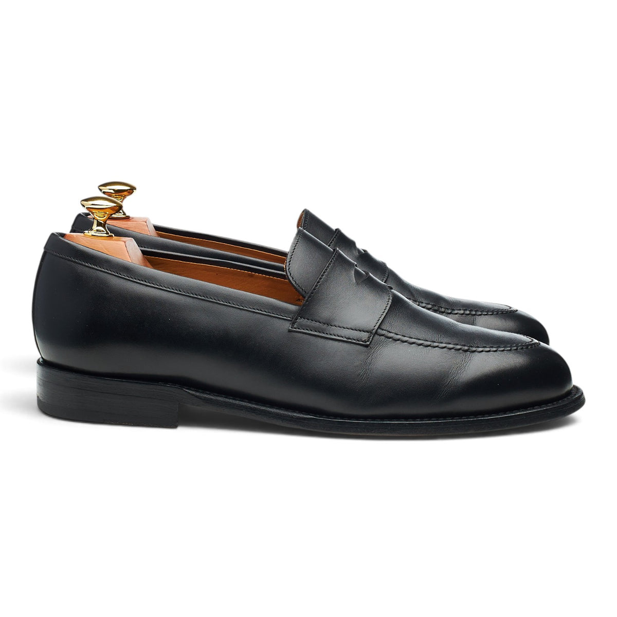 Black Leather Loafers UK 9