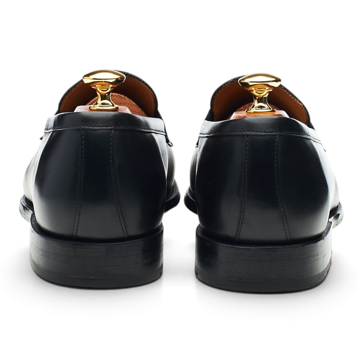 Black Leather Loafers UK 9
