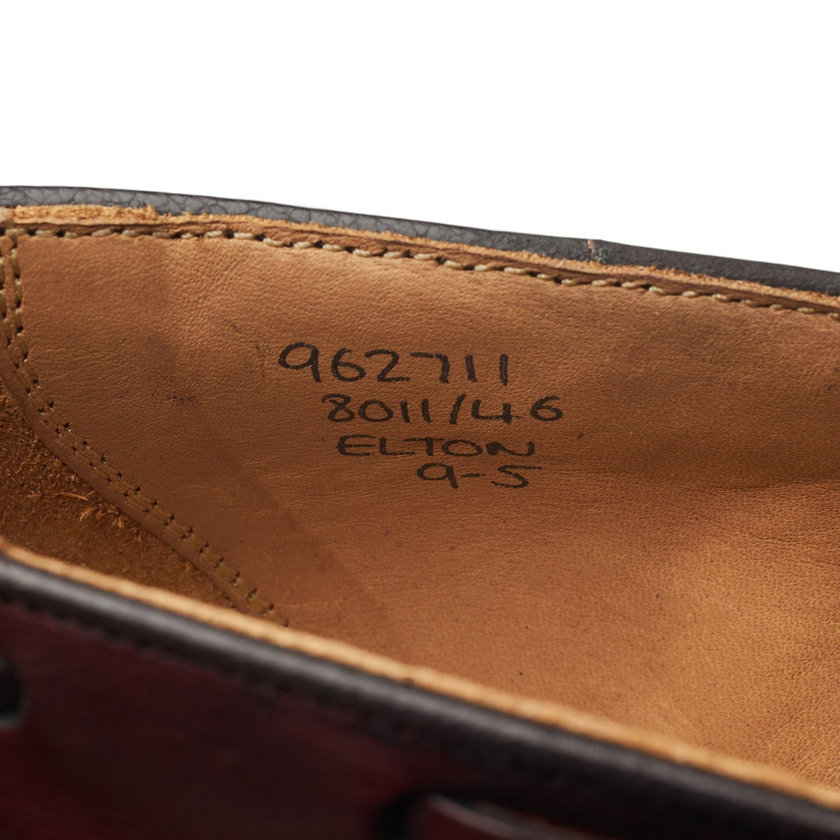 'Elton' Burgundy Leather Tassel Loafers UK 9