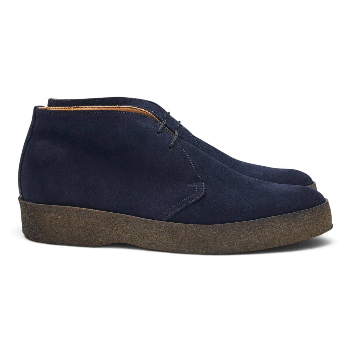 'Hi Top' Navy Blue Suede Chukka Boots UK 8.5 F