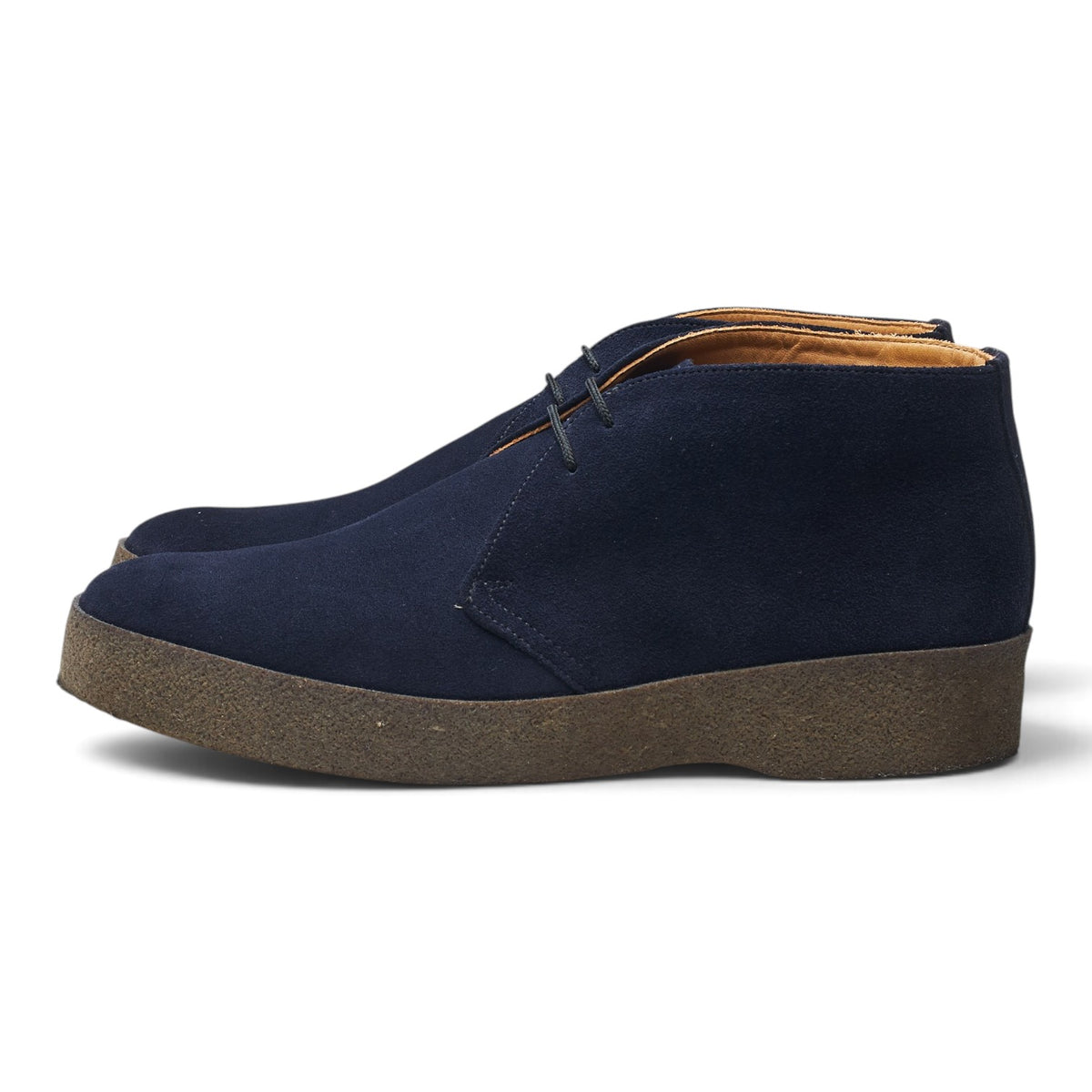 'Hi Top' Navy Blue Suede Chukka Boots UK 8.5 F