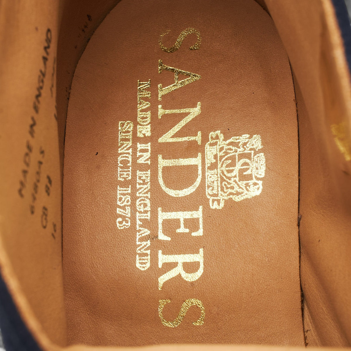 'Hi Top' Navy Blue Suede Chukka Boots UK 8.5 F