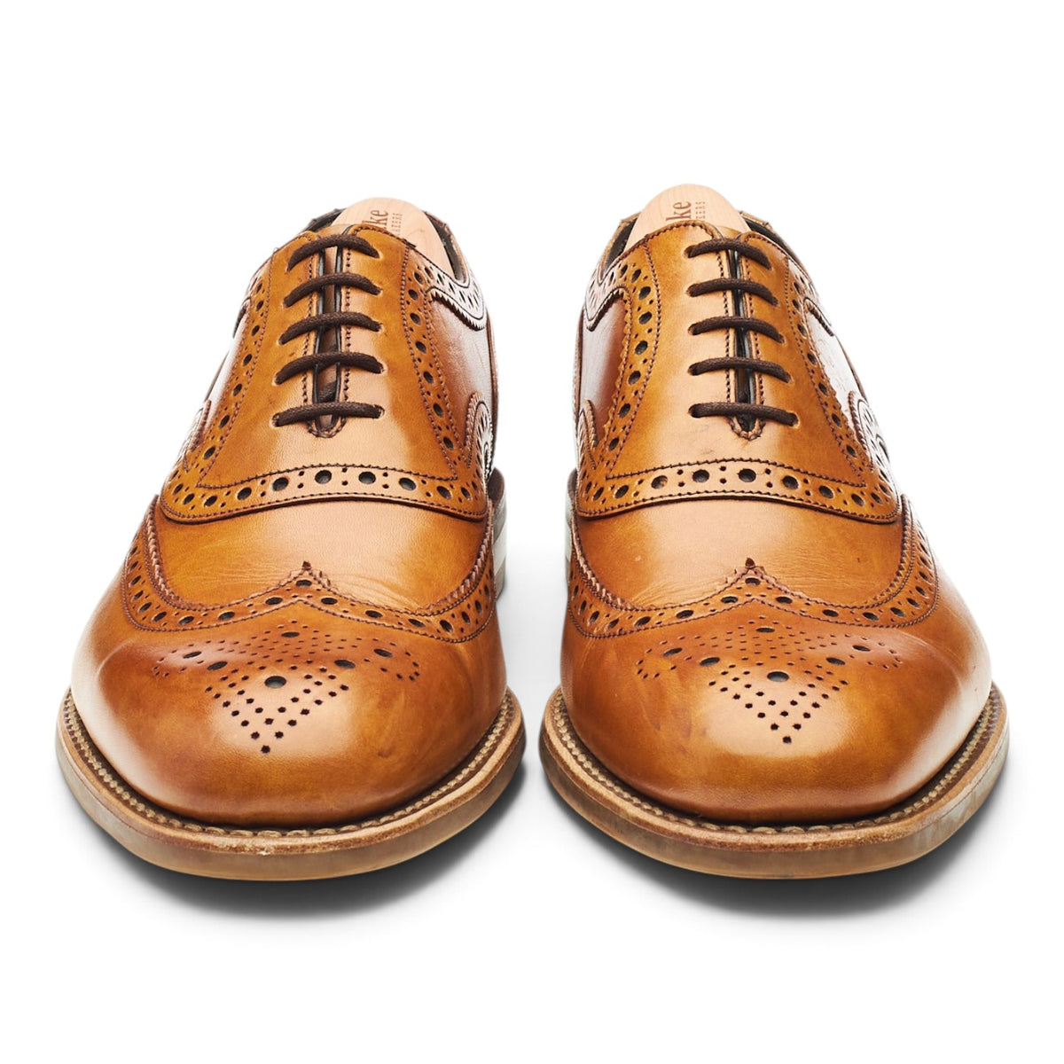 Design 'Kerridge' Tan Brown Leather Oxford Brogues UK 7 F