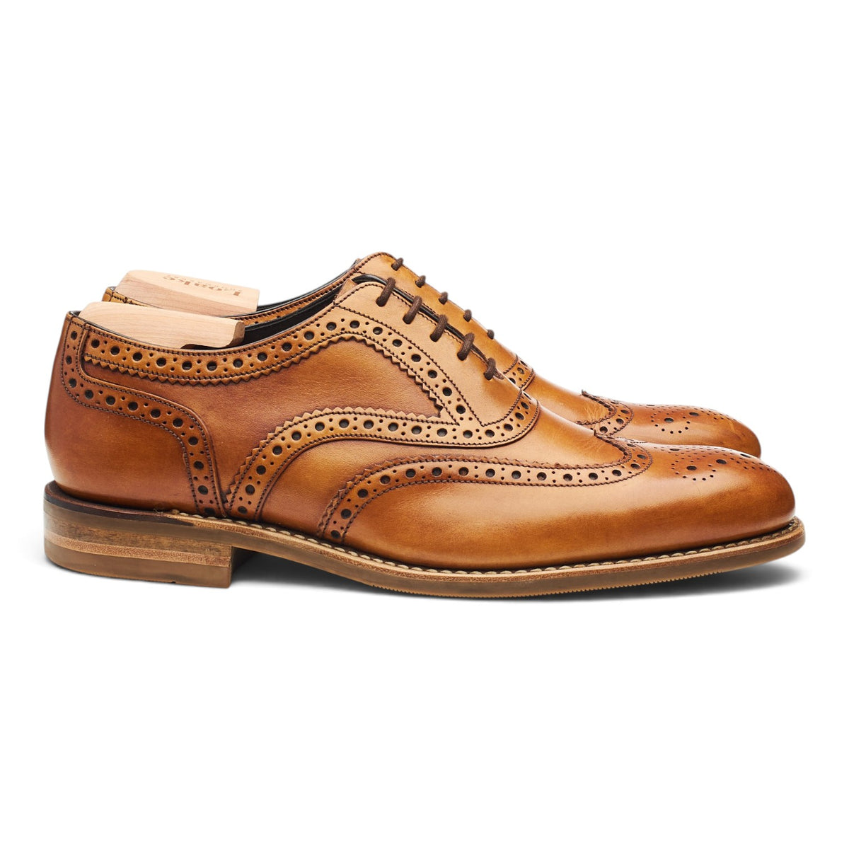 Design 'Kerridge' Tan Brown Leather Oxford Brogues UK 7 F