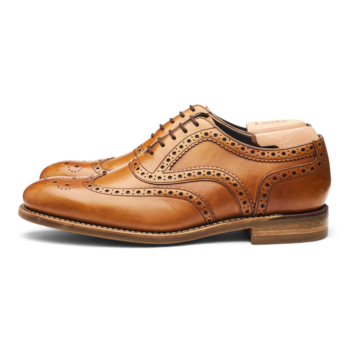 Design 'Kerridge' Tan Brown Leather Oxford Brogues UK 7 F
