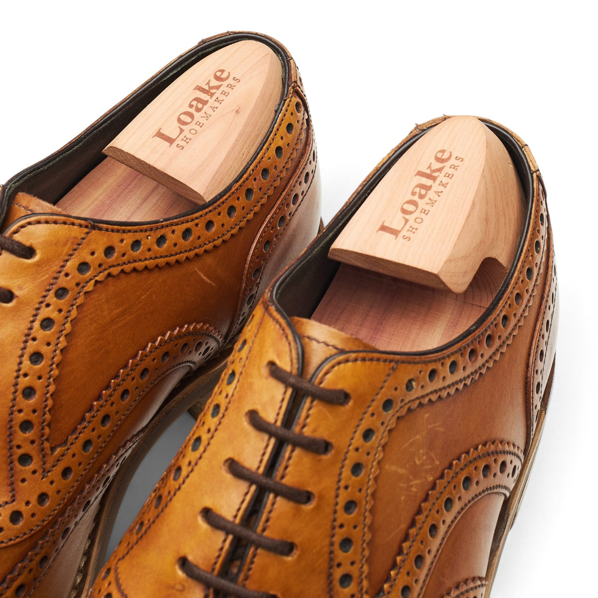 Design 'Kerridge' Tan Brown Leather Oxford Brogues UK 7 F