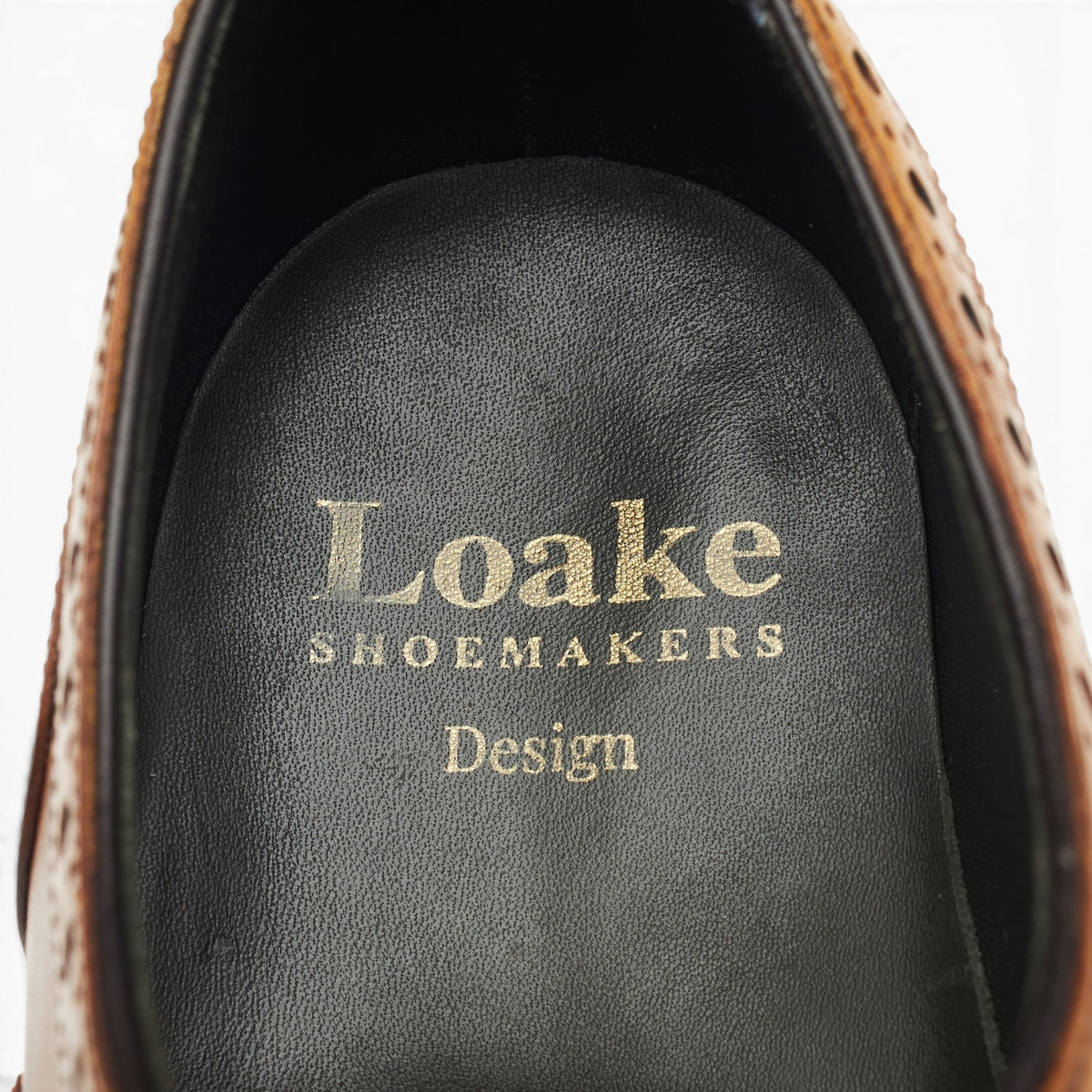 Design 'Kerridge' Tan Brown Leather Oxford Brogues UK 7 F