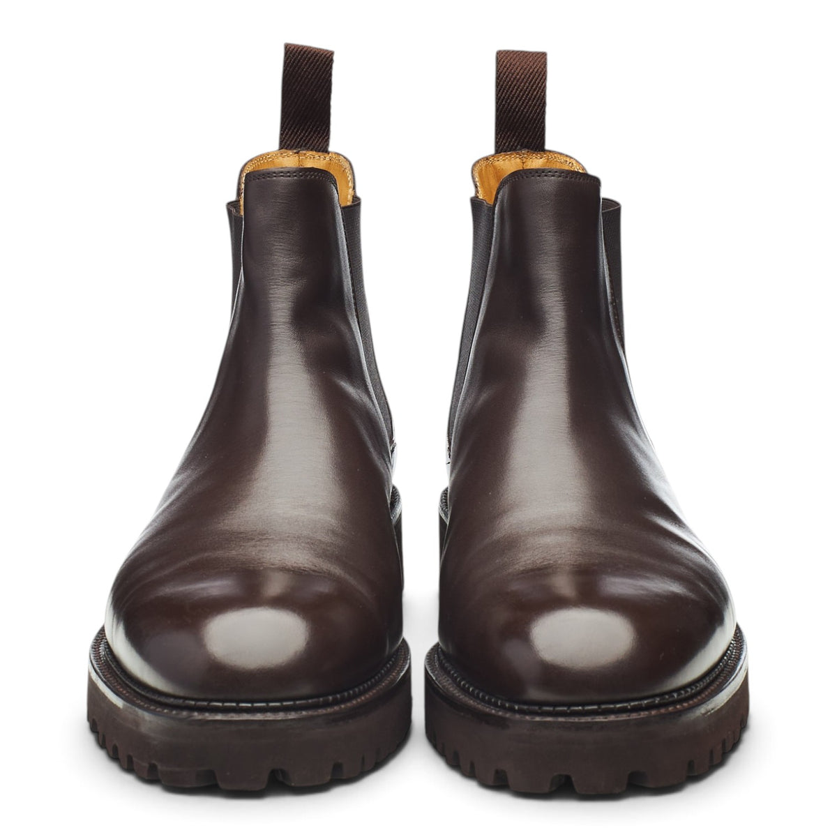 'Lawry NS' Dark Brown Leather Chelsea Boots UK 9.5 E