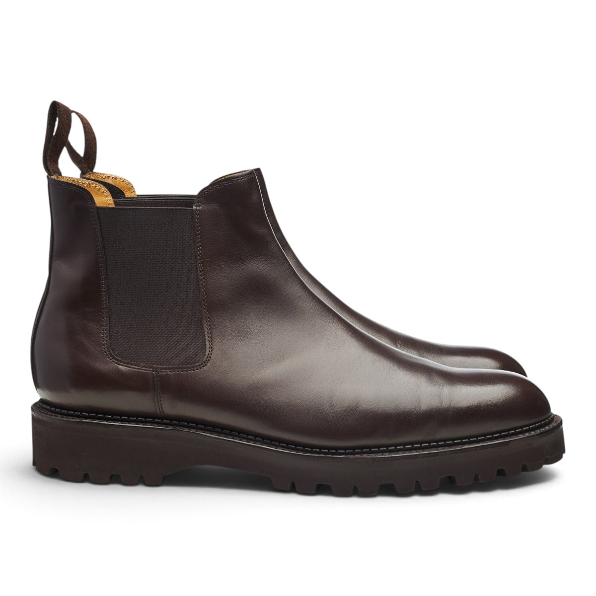 'Lawry NS' Dark Brown Leather Chelsea Boots UK 9.5 E