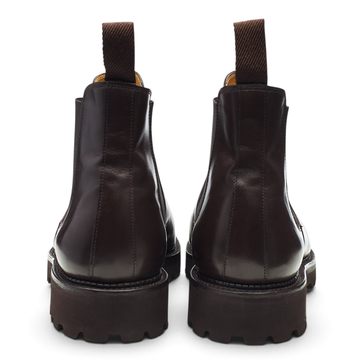 'Lawry NS' Dark Brown Leather Chelsea Boots UK 9.5 E