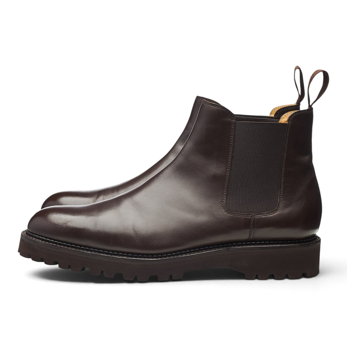 'Lawry NS' Dark Brown Leather Chelsea Boots UK 9.5 E