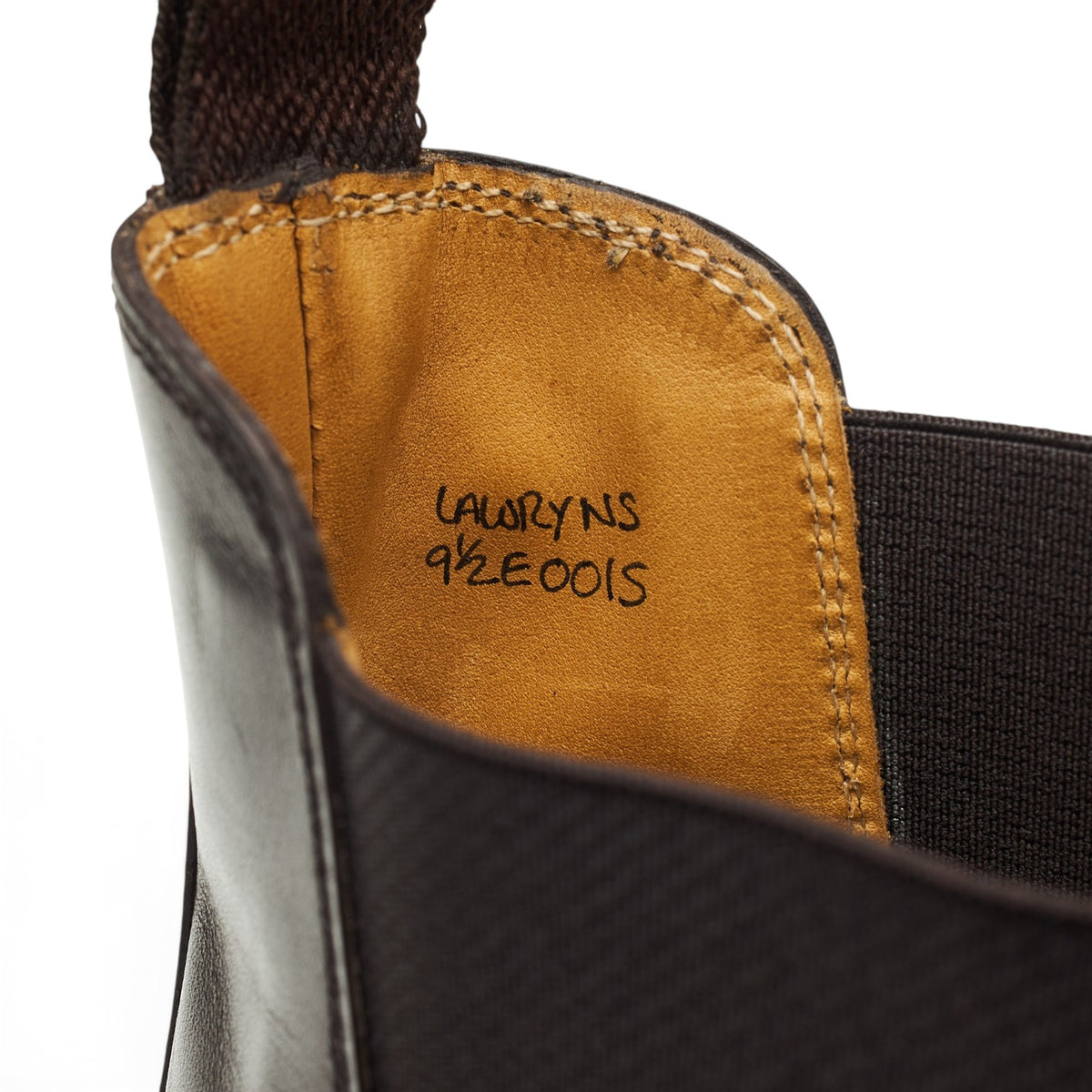 'Lawry NS' Dark Brown Leather Chelsea Boots UK 9.5 E