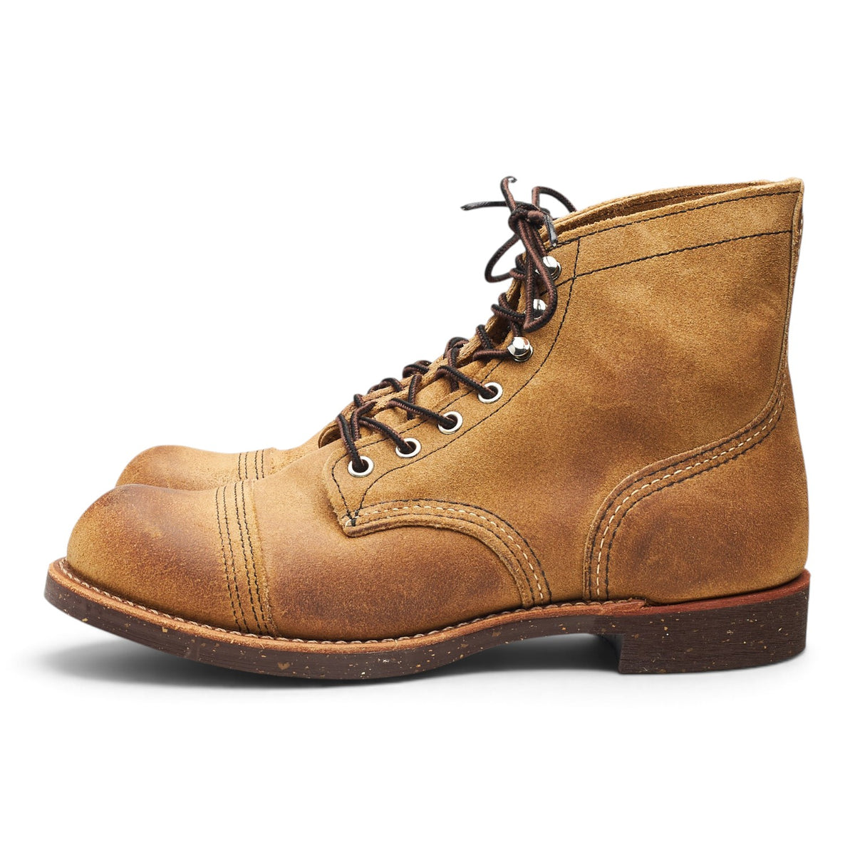 '8113' Tan Brown Suede Iron Ranger Boots UK 7 US 8 D